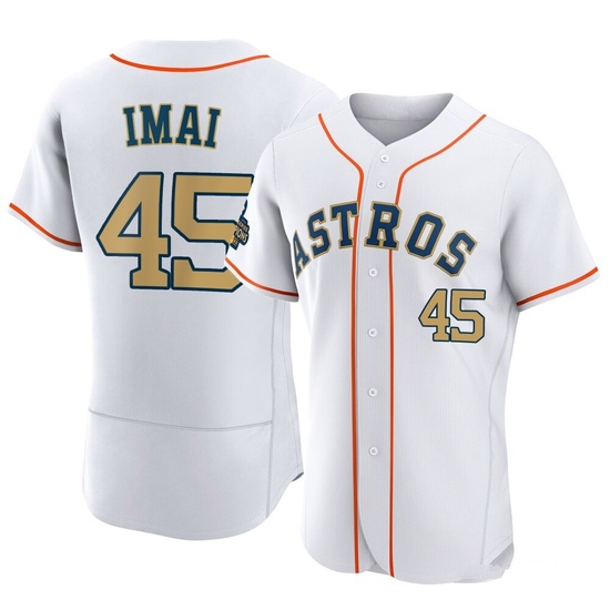 Men's Tatsuya Imai Houston Astros Authentic Gold White 2023 Collection Jersey