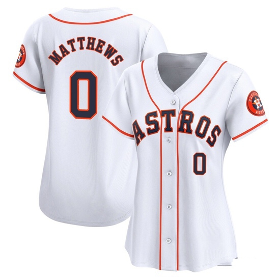 Women's Brice Matthews Houston Astros Limited White Home Jersey