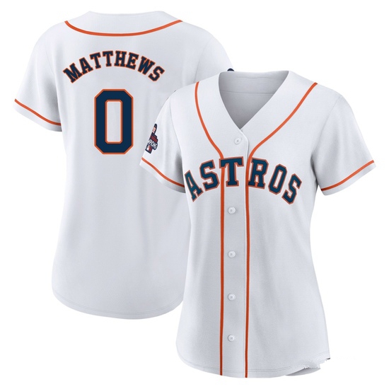 Women's Brice Matthews Houston Astros Replica White 2022 World Series Champions Home Jersey