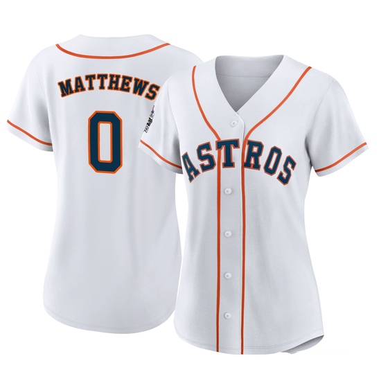 Women's Brice Matthews Houston Astros Replica White 2022 World Series Home Jersey