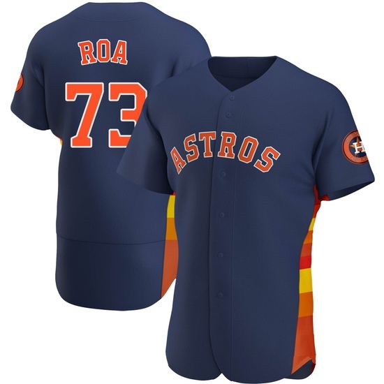 Men's Christian Roa Houston Astros Authentic Navy Alternate Jersey