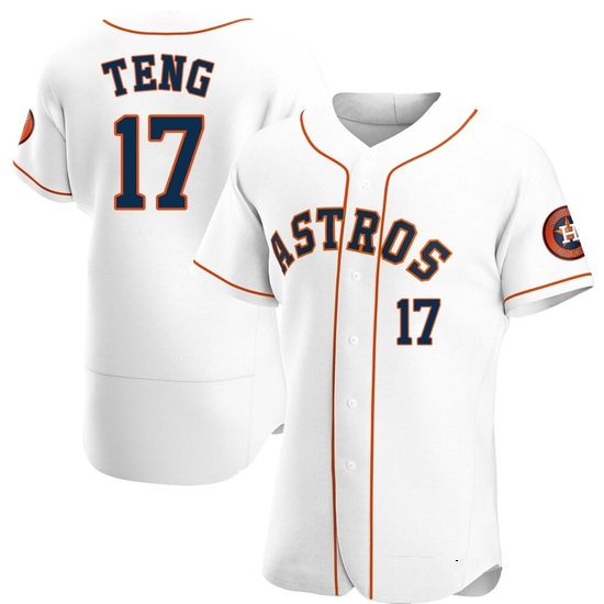 Men's Kai-Wei Teng Houston Astros Authentic White Home Jersey