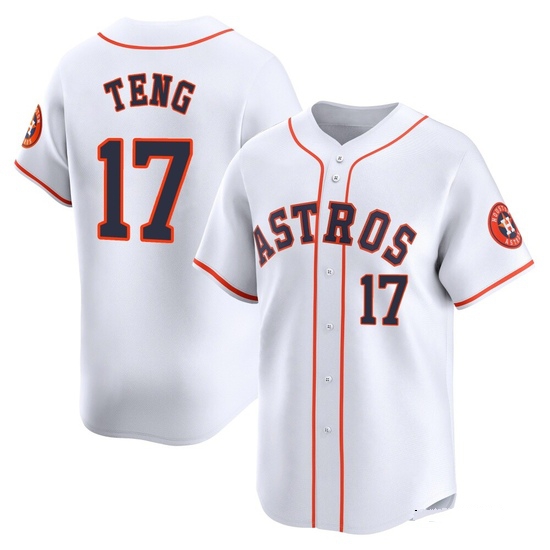 Men's Kai-Wei Teng Houston Astros Limited White Home Jersey
