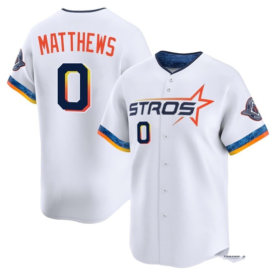 Youth Brice Matthews Houston Astros Limited White 2025 City Connect Jersey