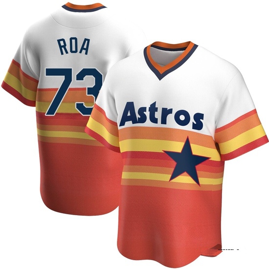 Youth Christian Roa Houston Astros Replica White Home Cooperstown Collection Jersey