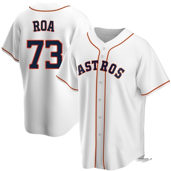 Youth Christian Roa Houston Astros Replica White Home Jersey