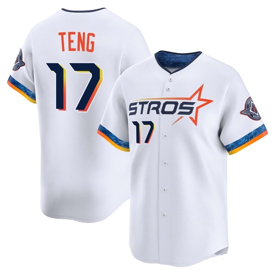 Youth Kai-Wei Teng Houston Astros Limited White 2025 City Connect Jersey