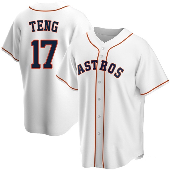 Youth Kai-Wei Teng Houston Astros Replica White Home Jersey