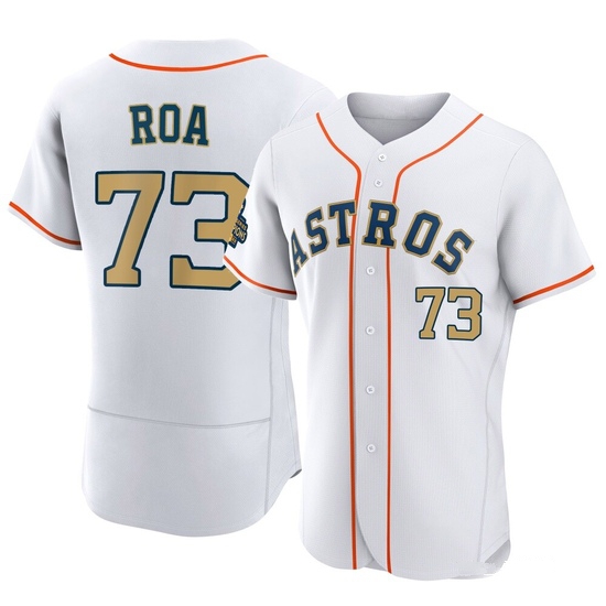 Men's Christian Roa Houston Astros Authentic Gold White 2023 Collection Jersey