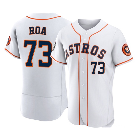Men's Christian Roa Houston Astros Authentic White 2022 World Series Home Jersey