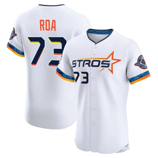 Men's Christian Roa Houston Astros Elite White 2025 City Connect Jersey