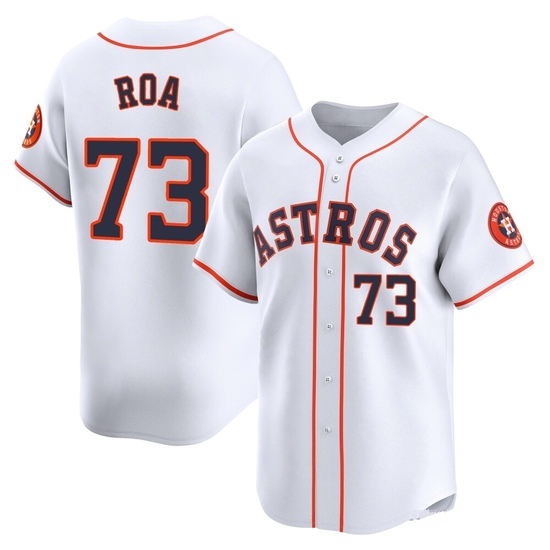 Men's Christian Roa Houston Astros Limited White Home Jersey