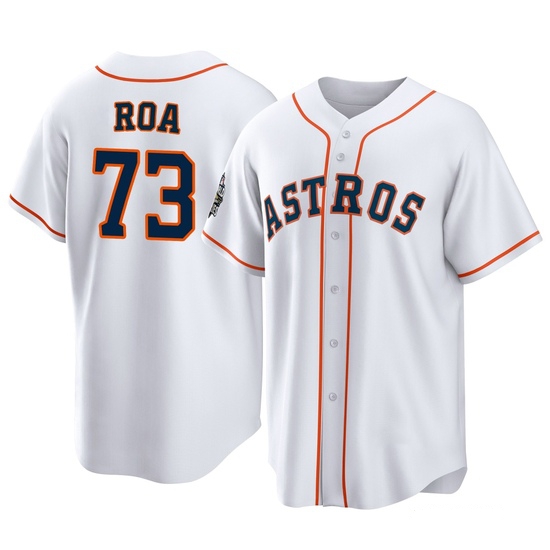 Men's Christian Roa Houston Astros Replica White 2022 World Series Home Jersey