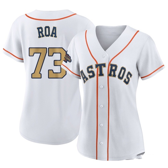 Women's Christian Roa Houston Astros Replica Gold White 2023 Collection Jersey