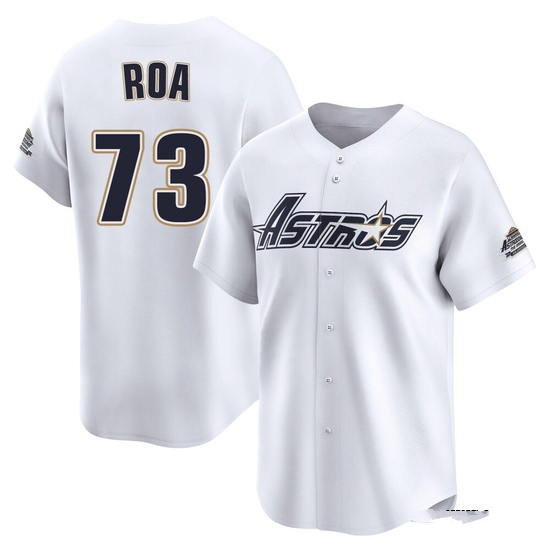 Youth Christian Roa Houston Astros Limited White Throwback Cooperstown Collection Jersey