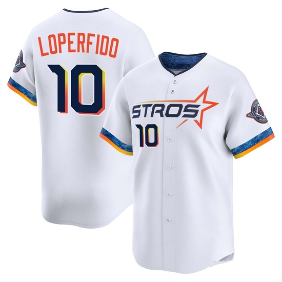 Men's Joey Loperfido Houston Astros Limited White 2025 City Connect Jersey