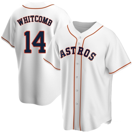 Men's Shay Whitcomb Houston Astros Replica White Home Jersey
