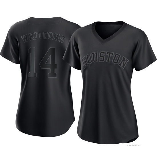 Women's Shay Whitcomb Houston Astros Authentic Black Pitch Fashion Jersey