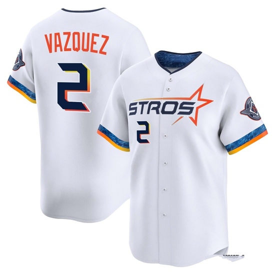 Youth Christian Vazquez Houston Astros Limited White 2025 City Connect Jersey