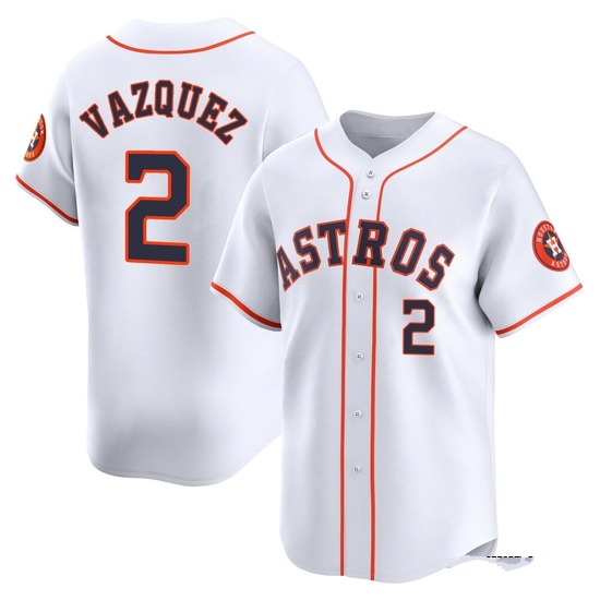 Youth Christian Vazquez Houston Astros Limited White Home Jersey