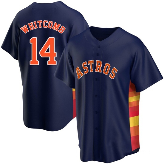 Youth Shay Whitcomb Houston Astros Replica Navy Alternate Jersey