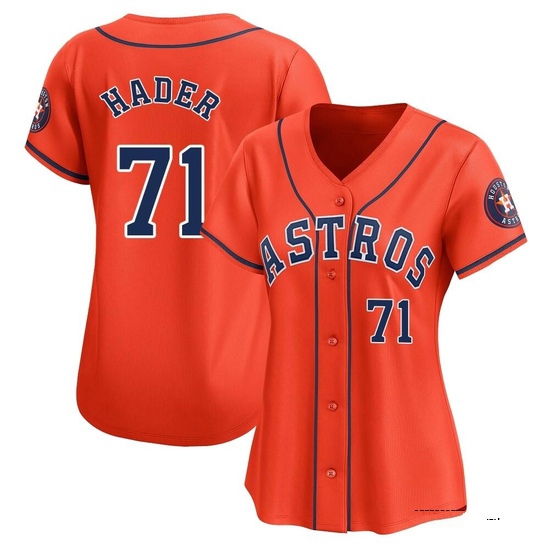 Women's Josh Hader Houston Astros Limited Orange Alternate Jersey