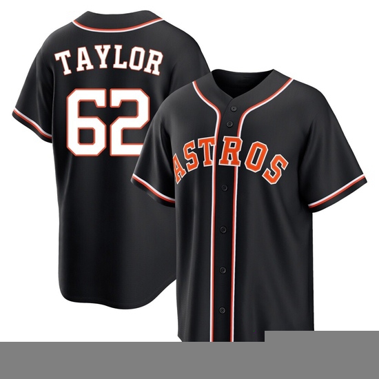 Youth Blake Taylor Houston Astros Replica Black Fashion Out Jersey