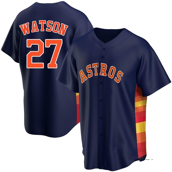 Youth Bob Watson Houston Astros Replica Navy Alternate Jersey