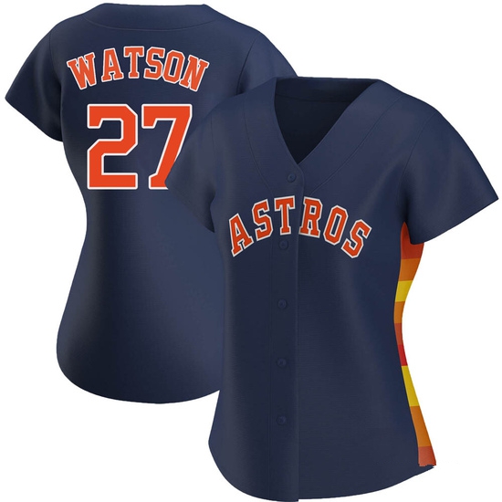 Women's Bob Watson Houston Astros Authentic Navy Alternate Jersey