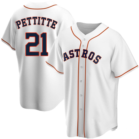 Men's Andy Pettitte Houston Astros Replica White Home Jersey