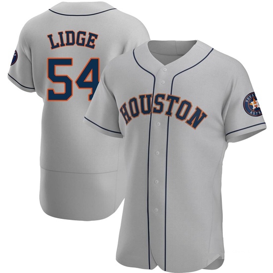 Men's Brad Lidge Houston Astros Authentic Gray Road Jersey
