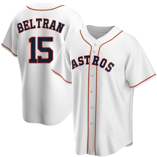 Men's Carlos Beltran Houston Astros Replica White Home Jersey