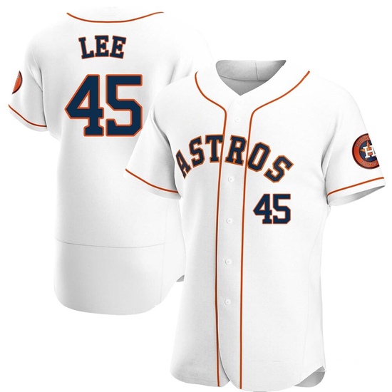 Men's Carlos Lee Houston Astros Authentic White Home Jersey