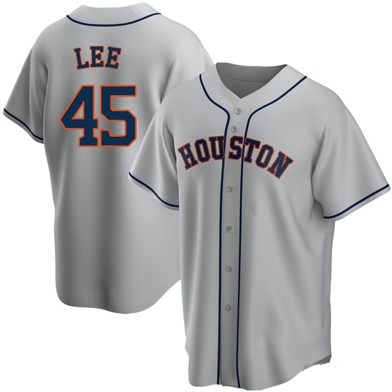 Men's Carlos Lee Houston Astros Replica Gray Road Jersey