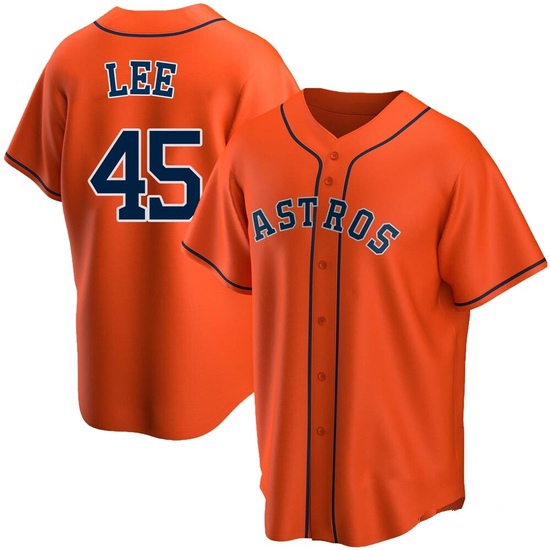 Men's Carlos Lee Houston Astros Replica Orange Alternate Jersey