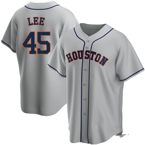 Youth Carlos Lee Houston Astros Replica Gray Road Jersey