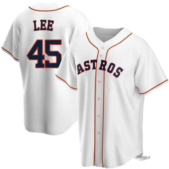 Youth Carlos Lee Houston Astros Replica White Home Jersey