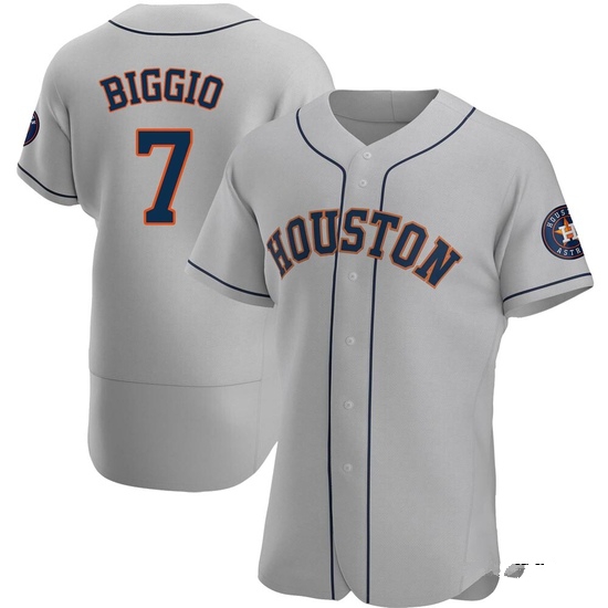 Men's Craig Biggio Houston Astros Authentic Gray Road Jersey