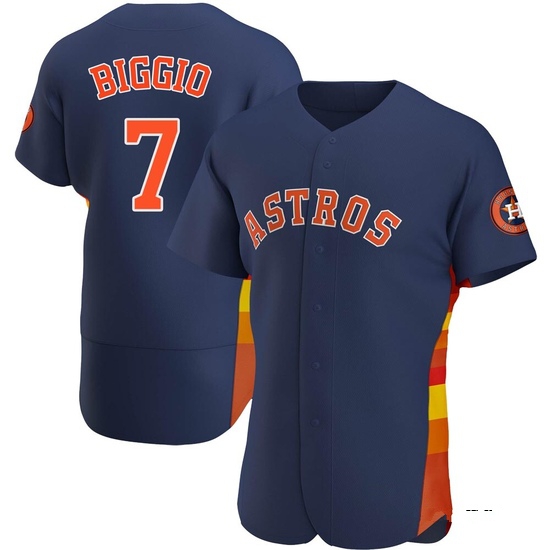 Men's Craig Biggio Houston Astros Authentic Navy Alternate Jersey