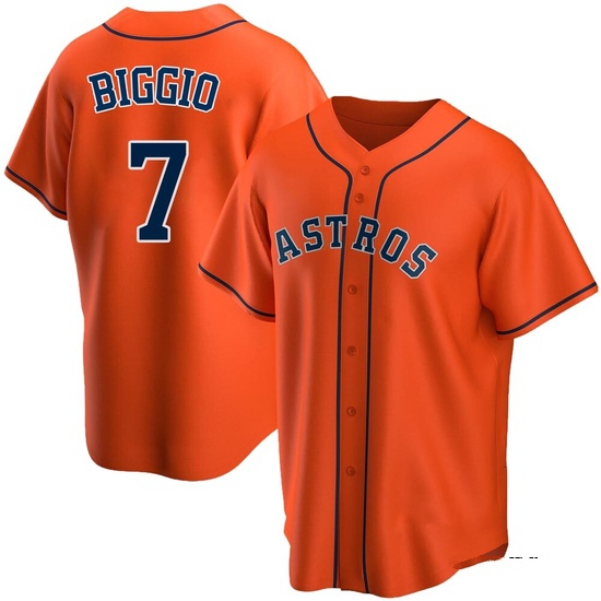 Men's Craig Biggio Houston Astros Replica Orange Alternate Jersey