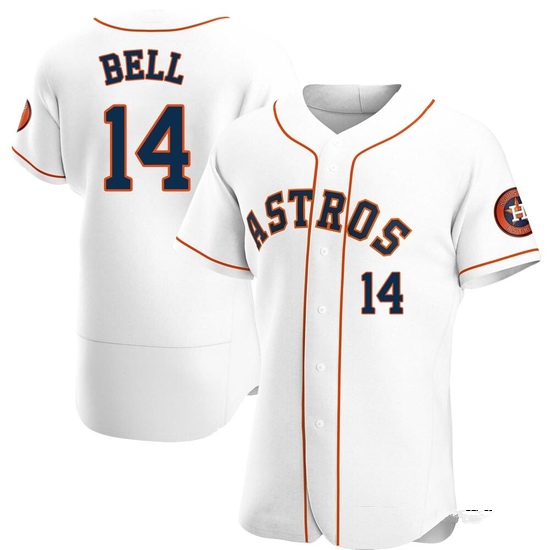 Men's Derek Bell Houston Astros Authentic White Home Jersey