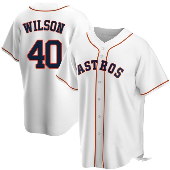 Men's Don Wilson Houston Astros Replica White Home Jersey