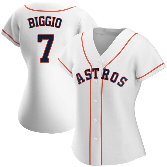 Women's Craig Biggio Houston Astros Authentic White Home Jersey