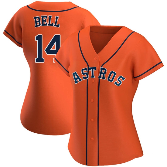 Women's Derek Bell Houston Astros Authentic Orange Alternate Jersey