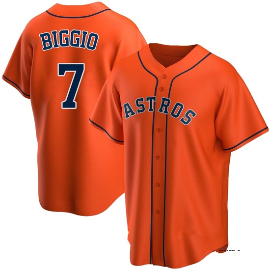 Youth Craig Biggio Houston Astros Replica Orange Alternate Jersey