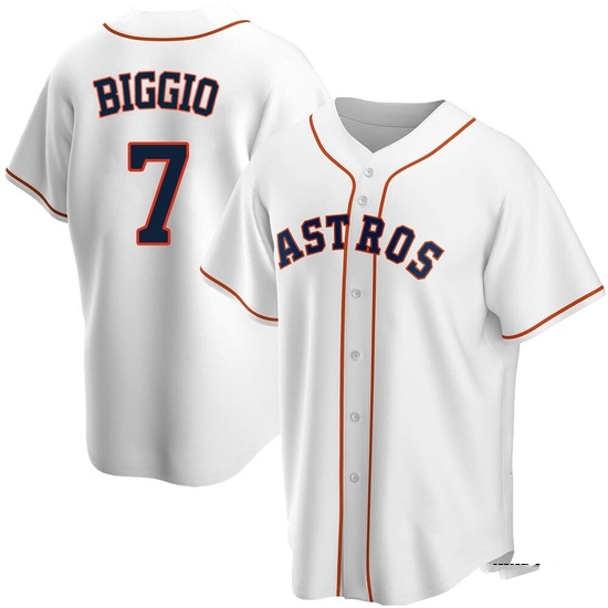 Youth Craig Biggio Houston Astros Replica White Home Jersey